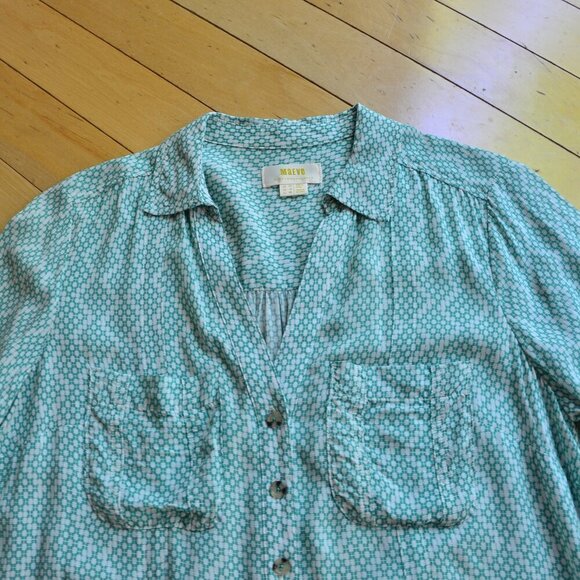 Maeve By Anthropologie Rochelle Button Blouse Women Size 6 - Picture 3 of 10